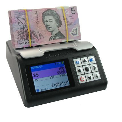 Money counter: Bundled notes